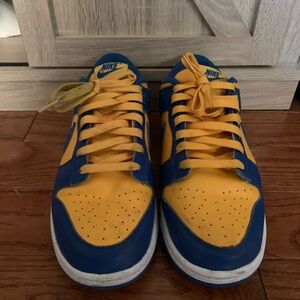 Nike Men’s Low Dunk lSneakers in Blue and Yellow